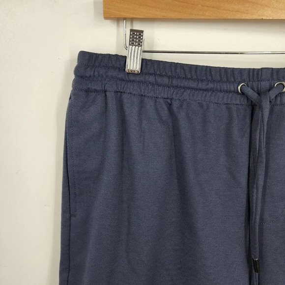 PAIGE‎ Bodhi Drawstring Pull On Sweat Shorts Navy Blue Men's Size L NWT - Picture 5 of 11